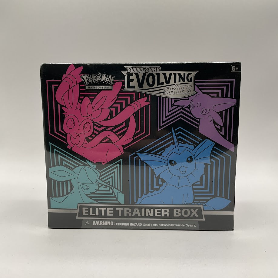 Pokemon: Sword & Shield Evolving Skies Elite Trainer Box [Glaceon/Vaporeon/Sylveon/Espeon] #2 *See Pictures for Condition*