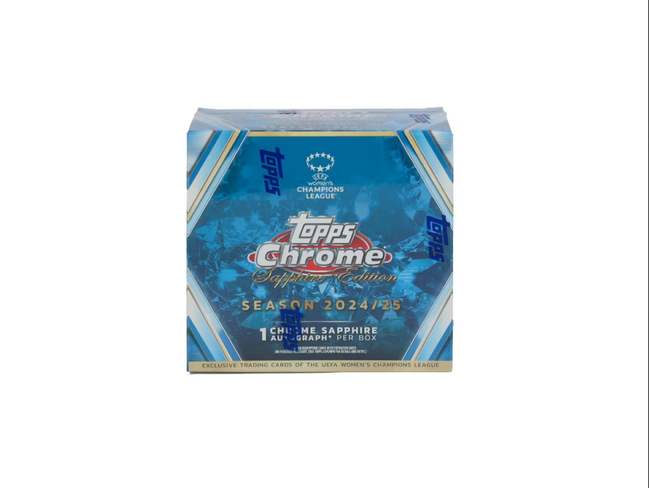 2024-25 Topps Chrome Sapphire Edition Women's UEFA Champions League Soccer Hobby Box、Topps、kayou