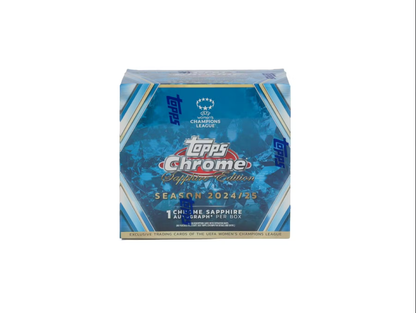 2024-25 Topps Chrome Sapphire Edition Women's UEFA Champions League Soccer Hobby Box