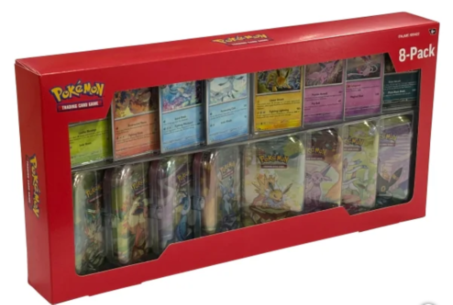 Pokemon: Prismatic Evolutions 8-Pack Mini Tins Costco Bundle