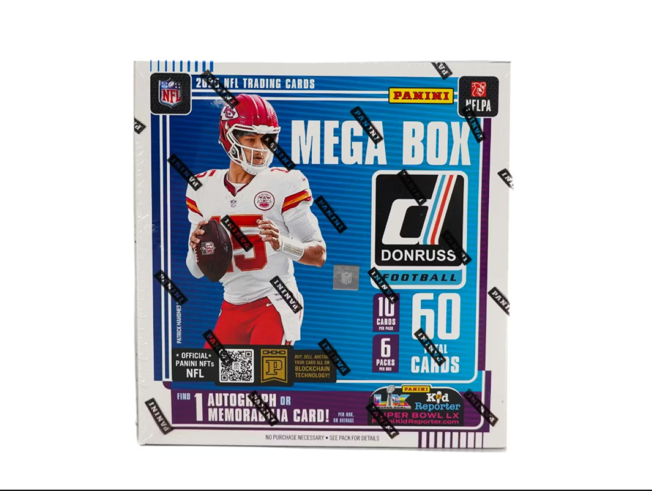 2025 Panini Donruss Football Mega Box (Red Wave Parallels)