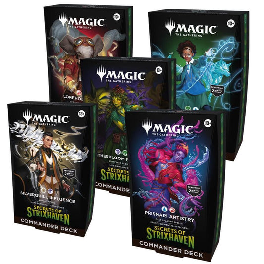 Magic the Gathering: Secrets of Strixhaven Commander Deck (Set of 5) *Expected Release Date 04-24-2026*