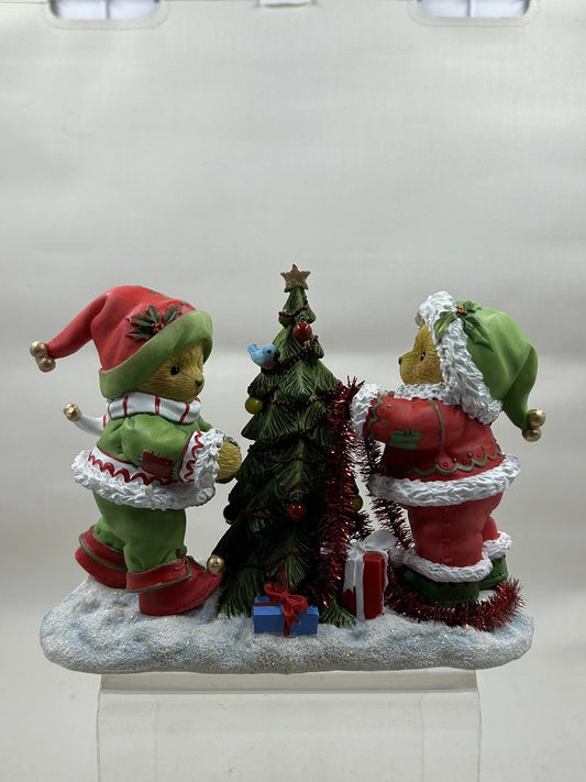 Cherished Teddies: Gwnar and Bjorn "Having a Ball While Decking the Hall"