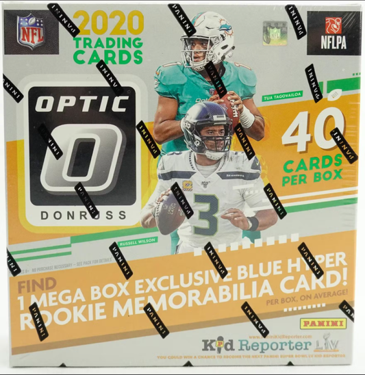 2020 Panini Donruss Optic Football Mega (Hyper Blue Parallels)