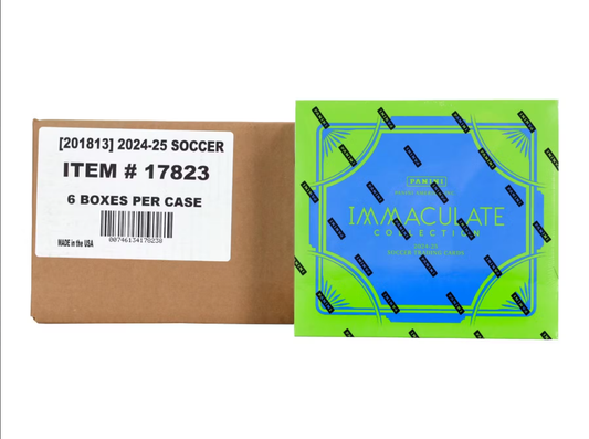 2024-25 Panini Immaculate Soccer Hobby 6-Box Case