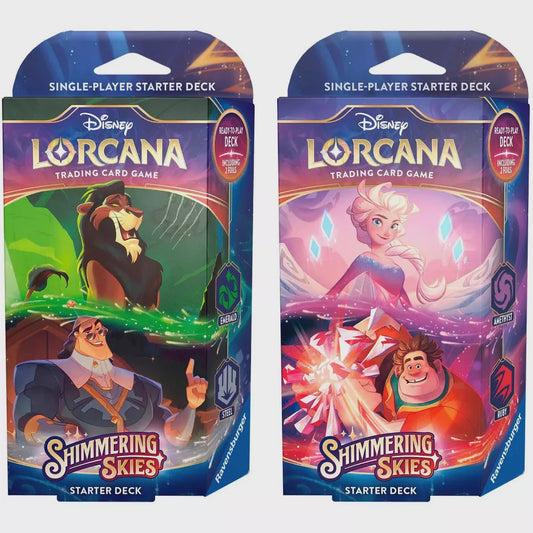 Disney Lorcana: Shimmering Skies Starter Decks (Set of 2)