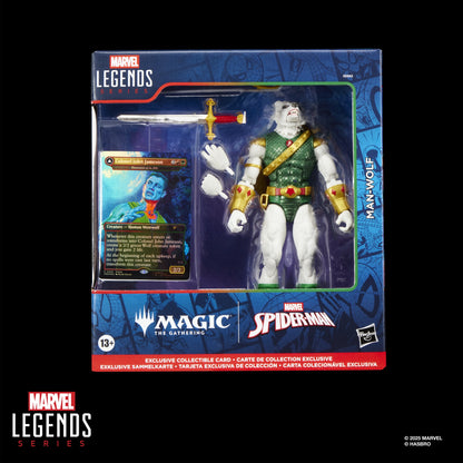 Marvel Legends Magic The Gathering Action Figure & Exclusive Card Man-Wolf Marvel Legends Magic The Gathering Action Figure & Exclusive Card Man-Wolf