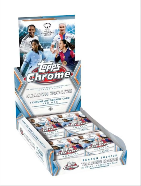 2024-25 Topps Chrome Women's UEFA Champions League Soccer Hobby Box