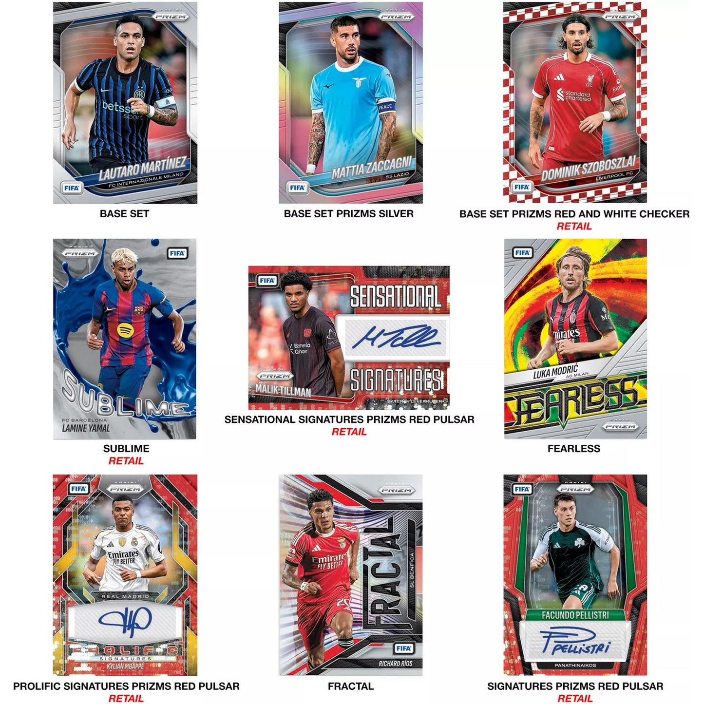 2025-26 Panini Prizm FIFA Soccer Retail Box