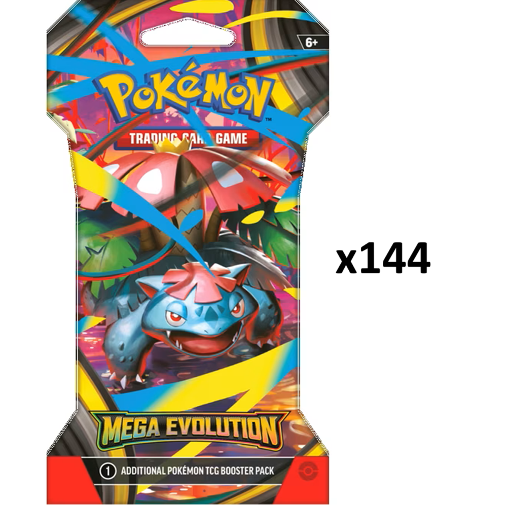 Pokemon: Mega Evolution Sleeved Blister Case (144ct) *Releases 9-26-2025*
