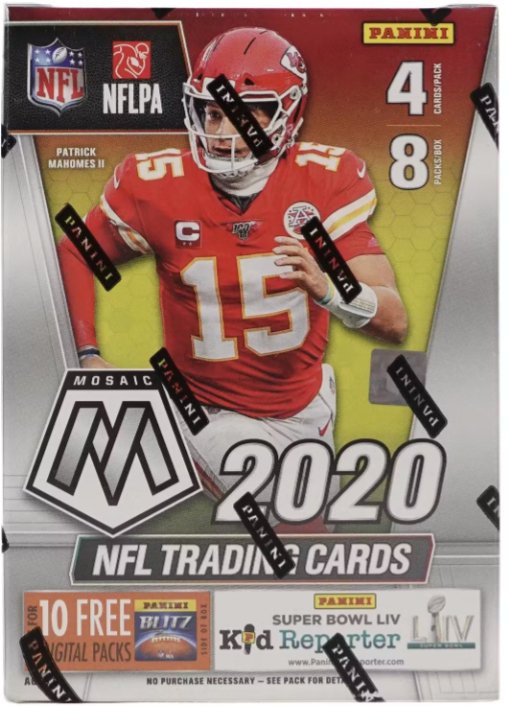 2020 Panini Mosaic Football Blaster Box - Collector Store LLC