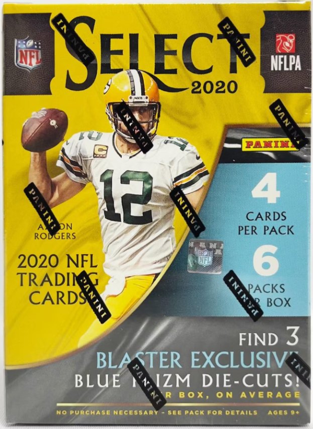 2020 Panini Select Football Blaster Box (Blue Prizms) - Collector Store LLC