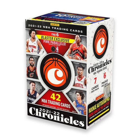 2021 - 22 Panini Chronicles Basketball Blaster Box (Pink Parallels) - Collector Store LLC