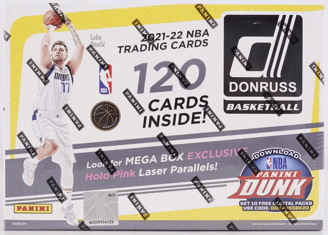 2021 - 22 Panini Donruss Basketball Mega Box (Holo Pink Lazer) - Collector Store LLC