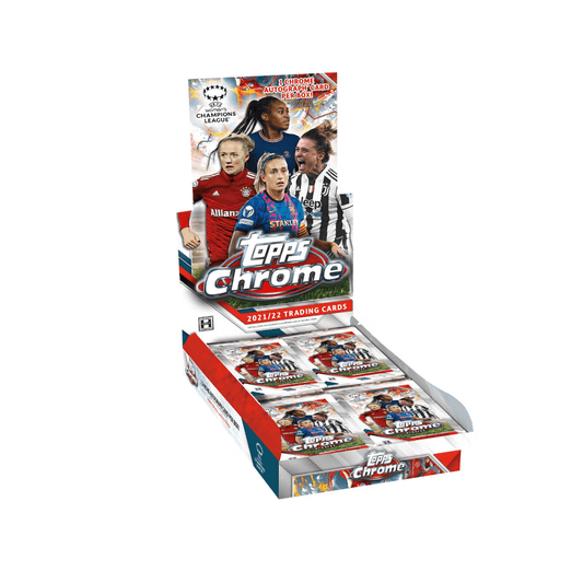 2021 - 22 Topps UEFA Champions League Chrome Women's Soccer Hobby Box - Collector Store LLC
