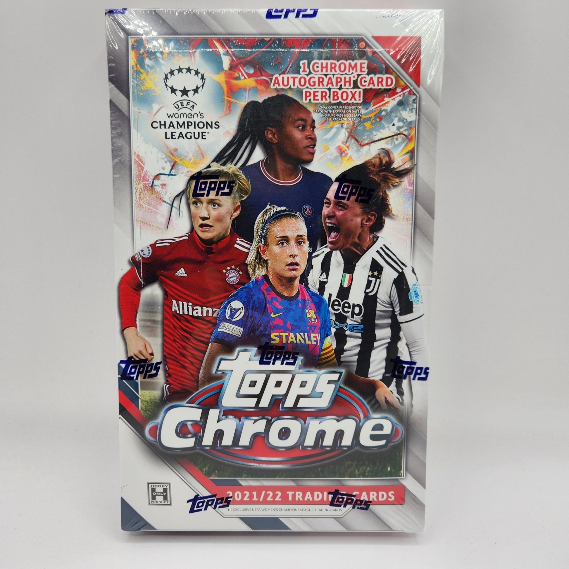 2021 - 22 Topps UEFA Champions League Chrome Women's Soccer Hobby Box - Collector Store LLC