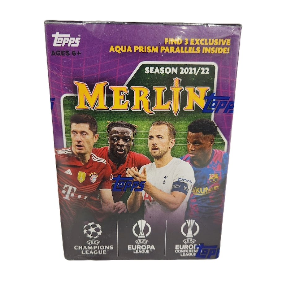 2021 - 22 Topps UEFA Champion's League Merlin Chrome Soccer Blaster Box - Collector Store LLC