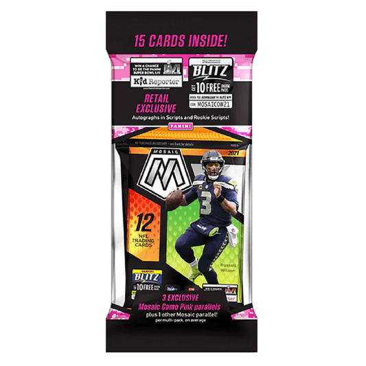 2021 Panini Mosaic Football Cello Pack - Collector Store LLC