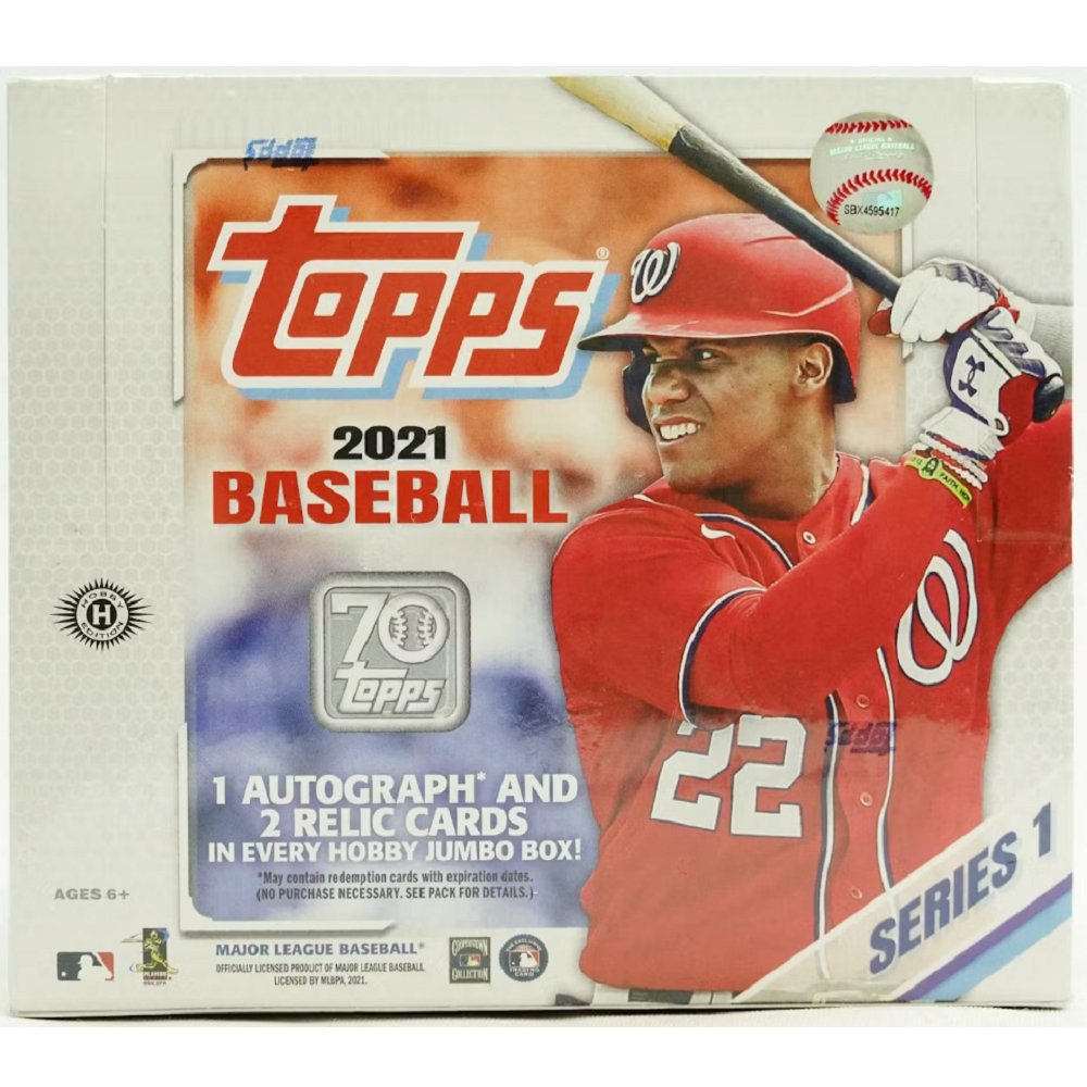 2021 Topps Series 1 Baseball Jumbo Hobby Box - Collector Store LLC