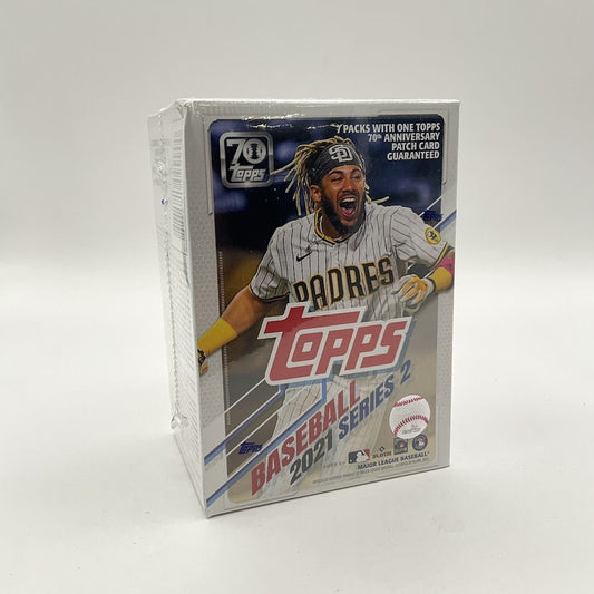 2021 Topps Series 2 Baseball Blaster Box (70th Anniversary Patch Cards) - Collector Store LLC