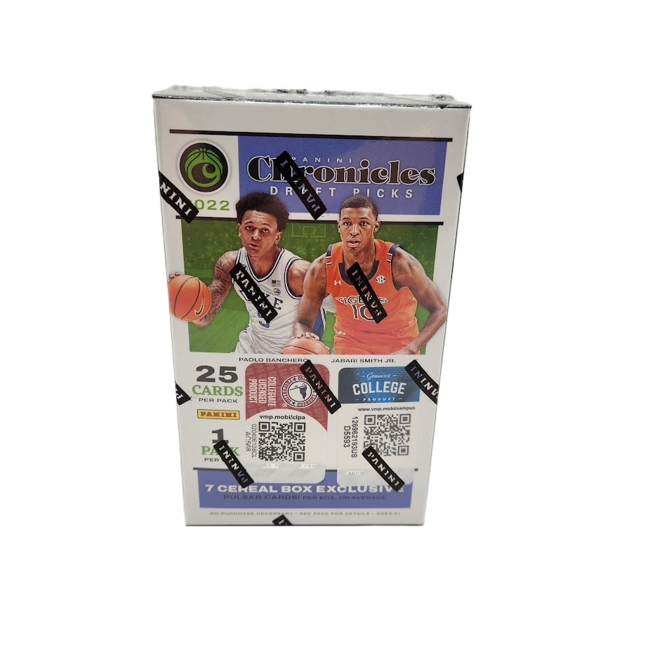 2022 - 23 Panini Chronicles Draft Basketball Cereal Box - Collector Store LLC