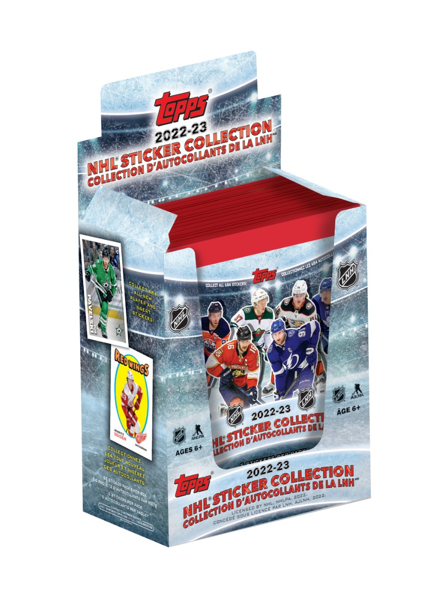 2022 - 23 Topps NHL Hockey Sticker & Card Collection Box - Collector Store LLC