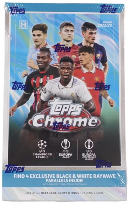 2022 - 23 Topps UEFA Club Competitions Chrome Soccer Lite Box - Collector Store LLC