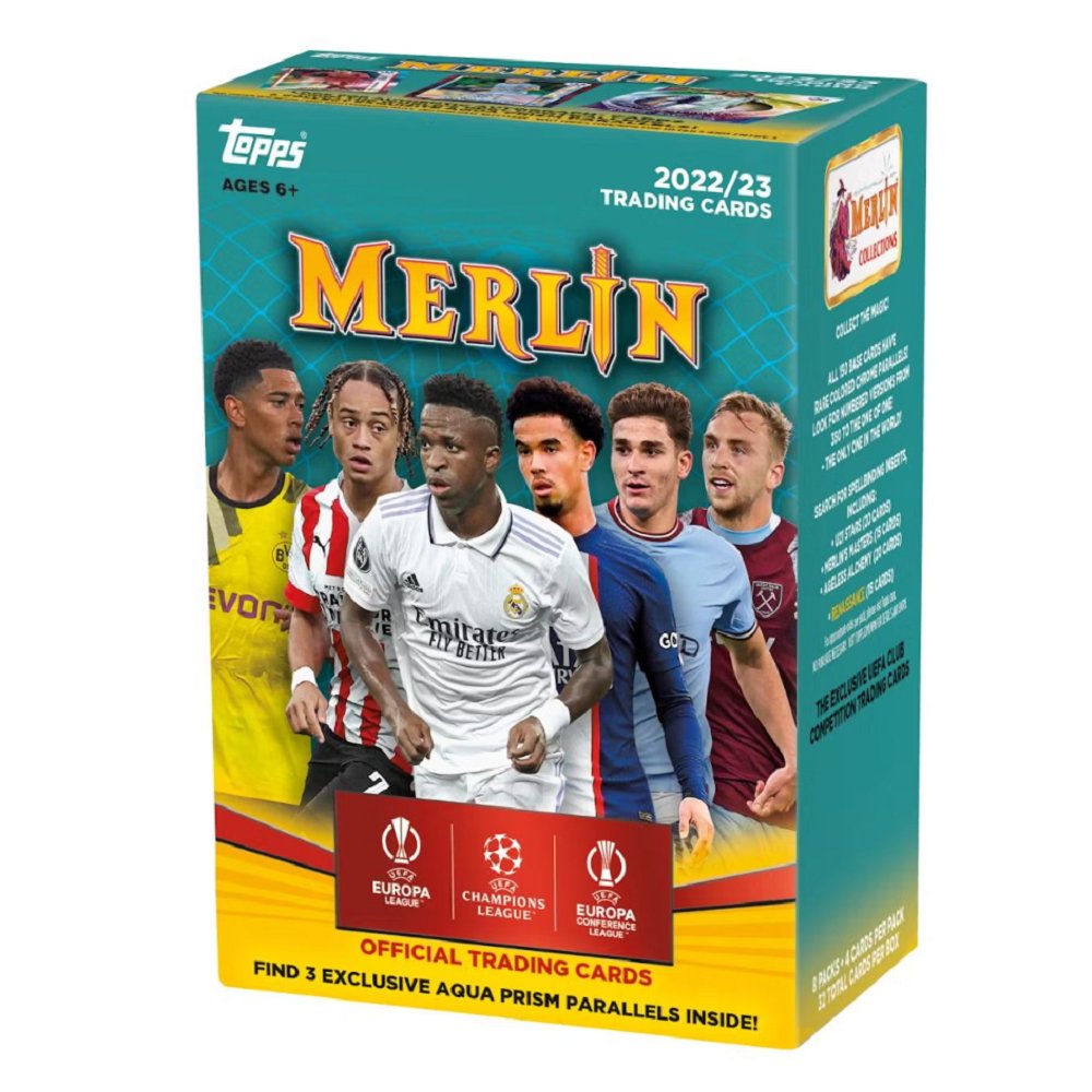 2022 - 23 Topps UEFA Club Competitions Merlin Soccer Blaster Box - Collector Store LLC