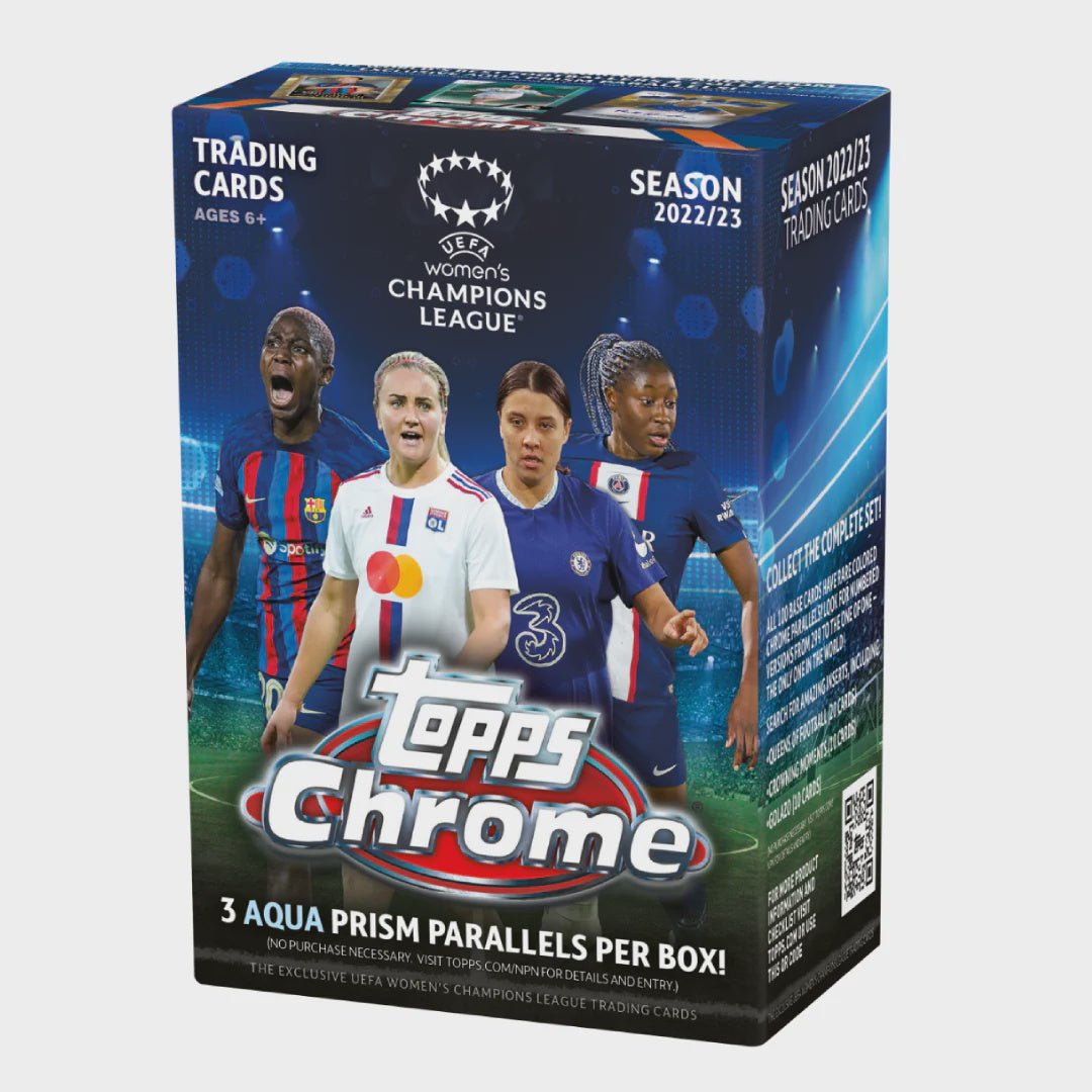 2022 - 23 Topps UEFA Women's Champions League Chrome Soccer Blaster Box - Collector Store LLC