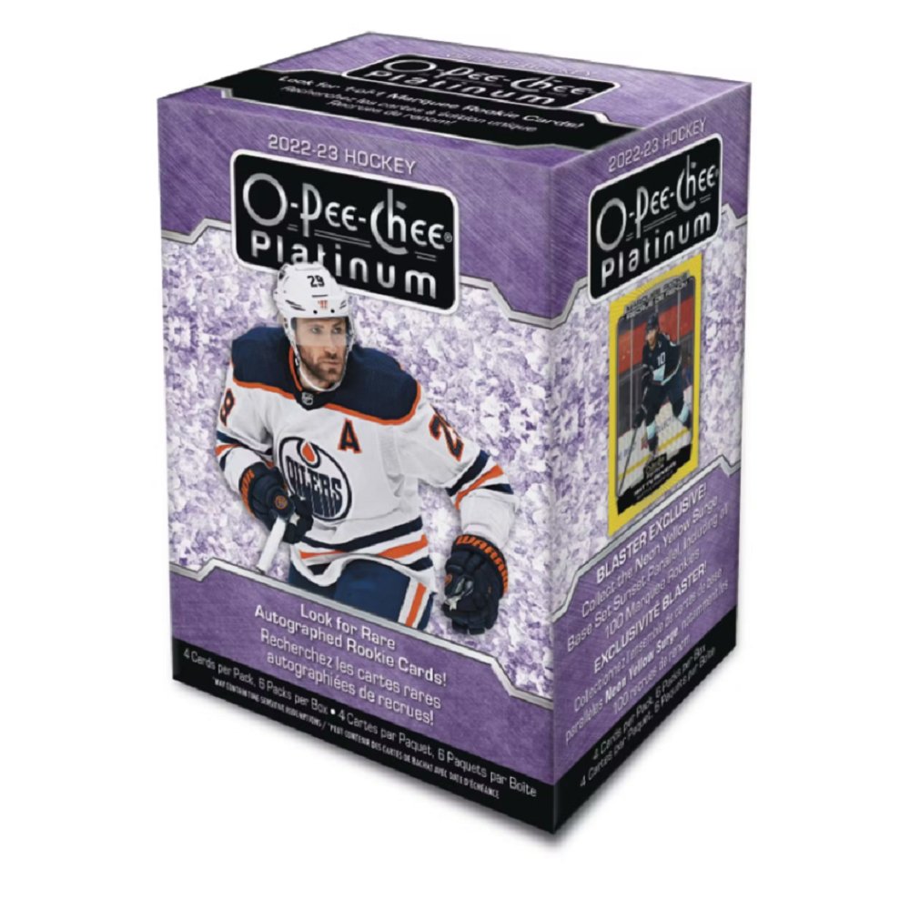 2022 - 23 Upper Deck O - Pee - Chee Platinum Hockey Blaster Box - Collector Store LLC