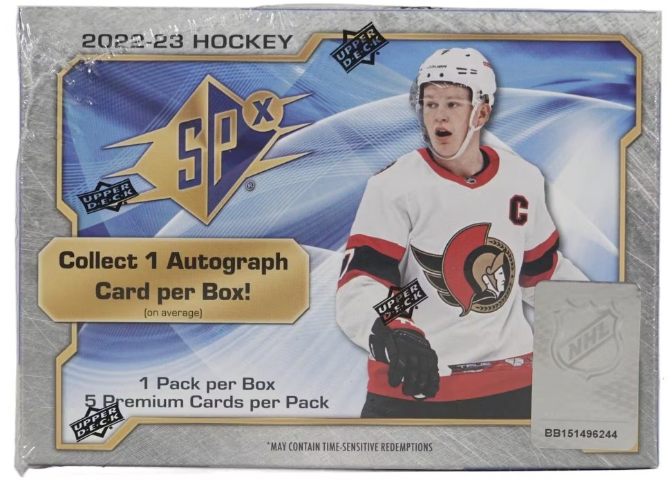 2022 - 23 Upper Deck SPx Hockey Hobby Box - Collector Store LLC