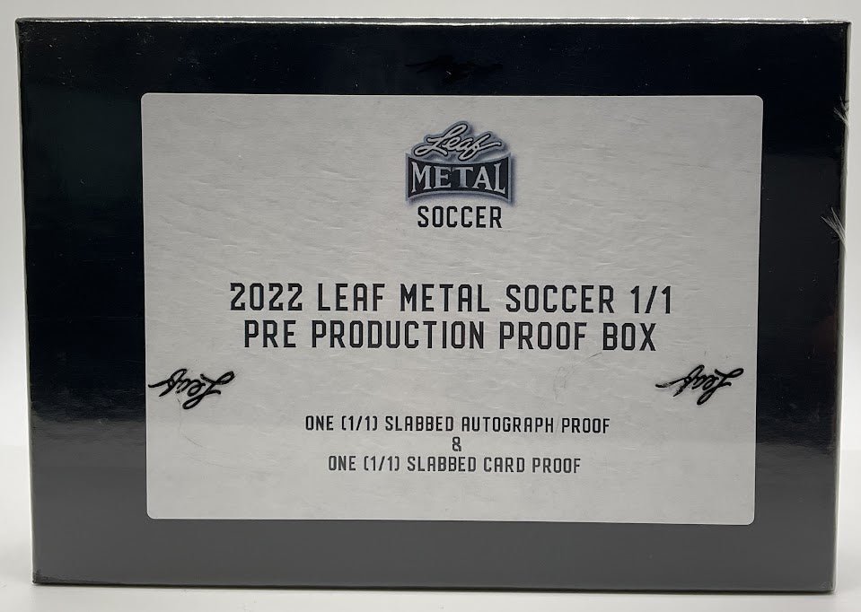 2022 Leaf Metal Soccer 1/1 PreProduction Proof Box - Collector Store LLC