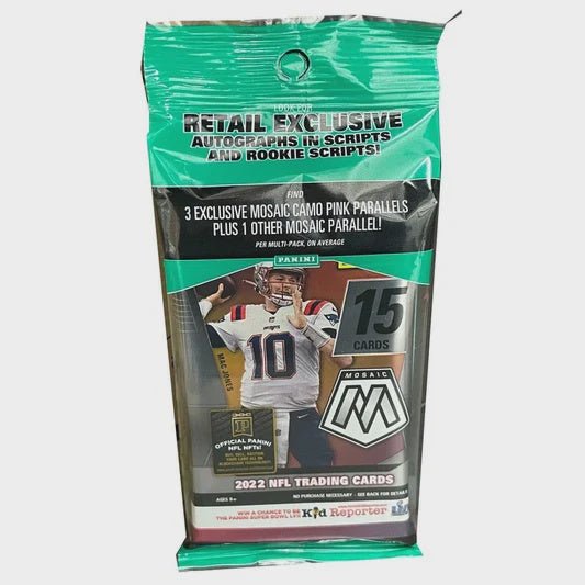 2022 Panini Mosaic Football Cello Pack - Collector Store LLC