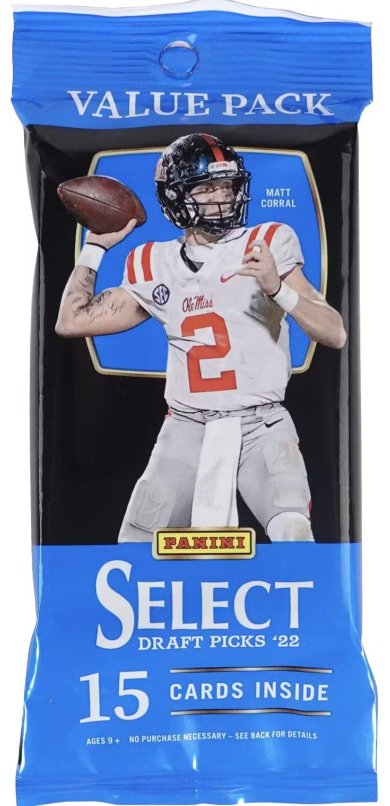 2022 Panini Select Draft Football Fat Pack - Collector Store LLC