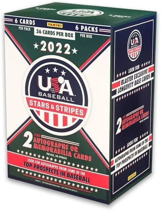 2022 Panini Stars & Stripes Baseball Blaster Box - Collector Store LLC