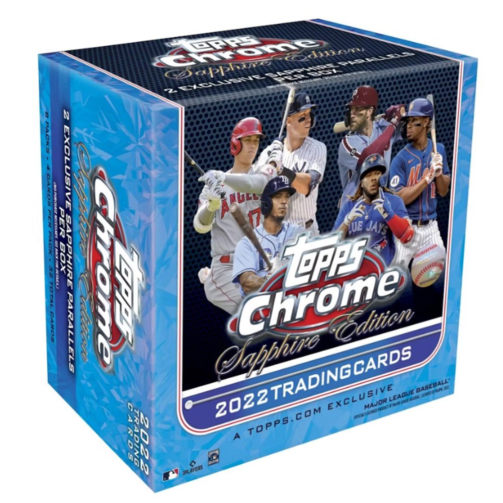 2022 Topps Chrome Baseball Sapphire Edition Hobby Box - Collector Store LLC