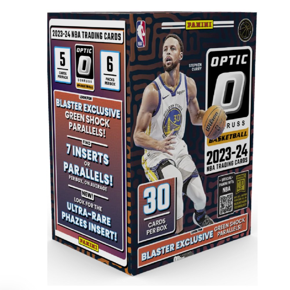 2023 - 24 Panini Donruss Optic Basketball Hobby Blaster Box (Green Shock Parallels) - Collector Store LLC