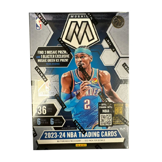 2023 - 24 Panini Mosaic Basketball Hobby Blaster Box (Green Ice Prizm) - Collector Store LLC