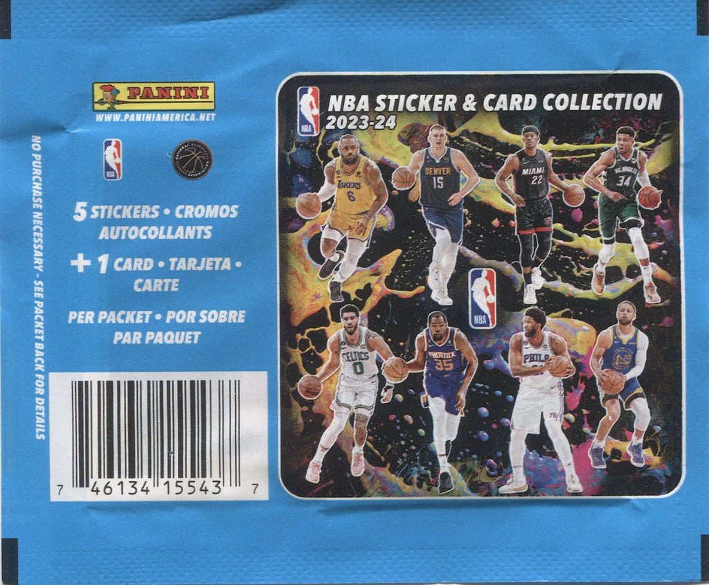 2023 - 24 Panini NBA Basketball Sticker & Card Collection Pack - Collector Store LLC