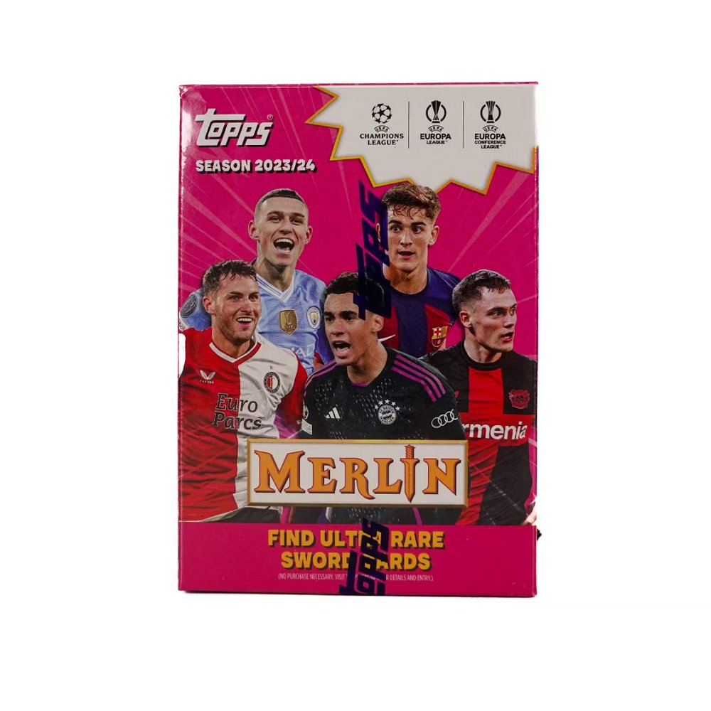 2023 - 24 Topps Chrome Merlin UEFA Club Competitions Soccer Blaster Box - Collector Store LLC