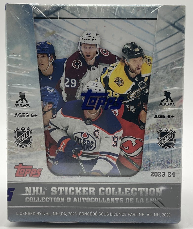 2023 - 24 Topps NHL Hockey Sticker & Card Collection Box - Collector Store LLC