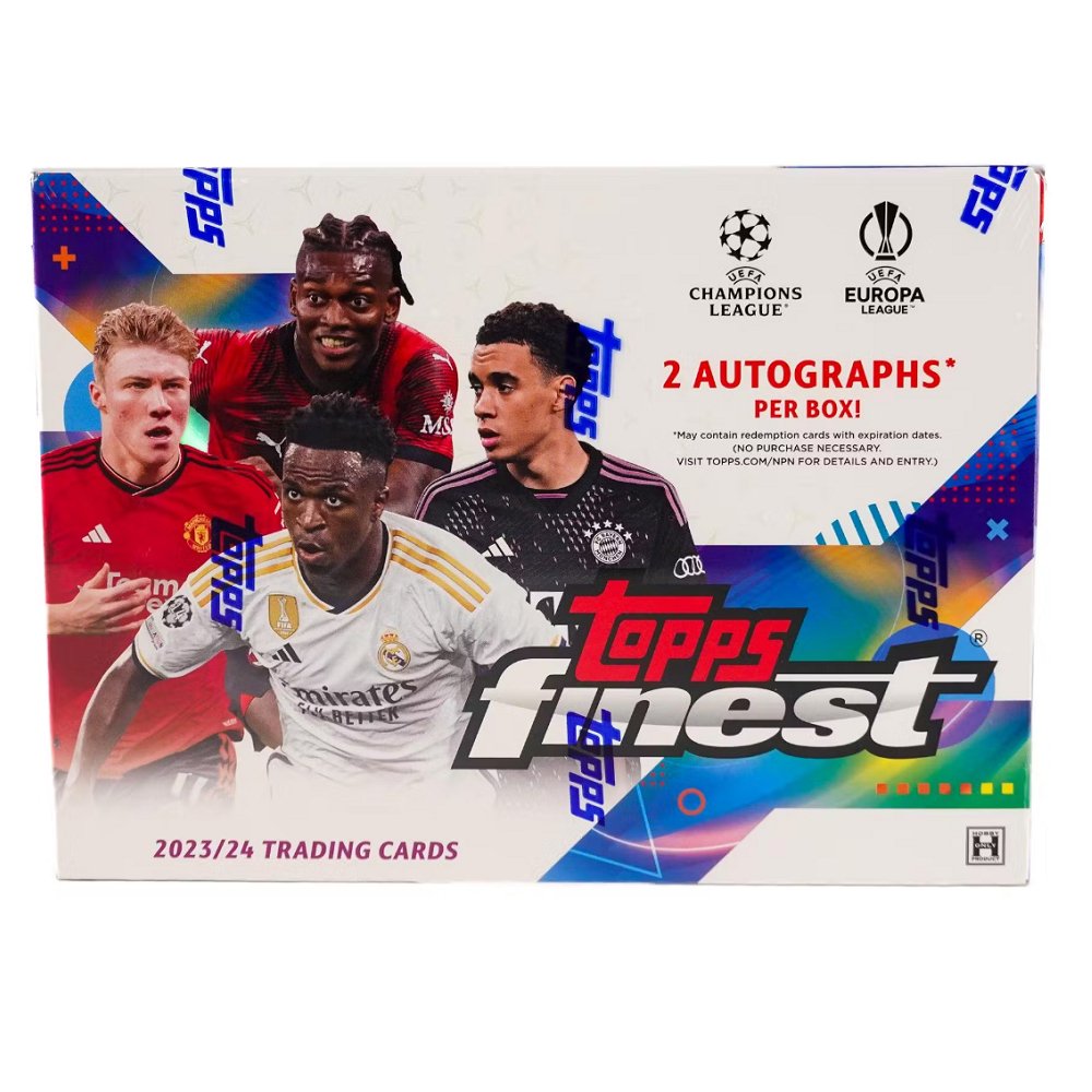 2023 - 24 Topps UEFA Club Competitions Finest Soccer Hobby Box - Collector Store LLC