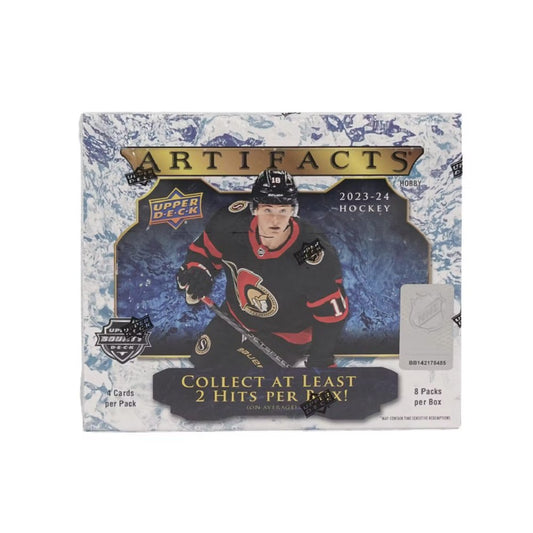 2023 - 24 Upper Deck Artifacts Hockey Hobby Box. - Collector Store LLC