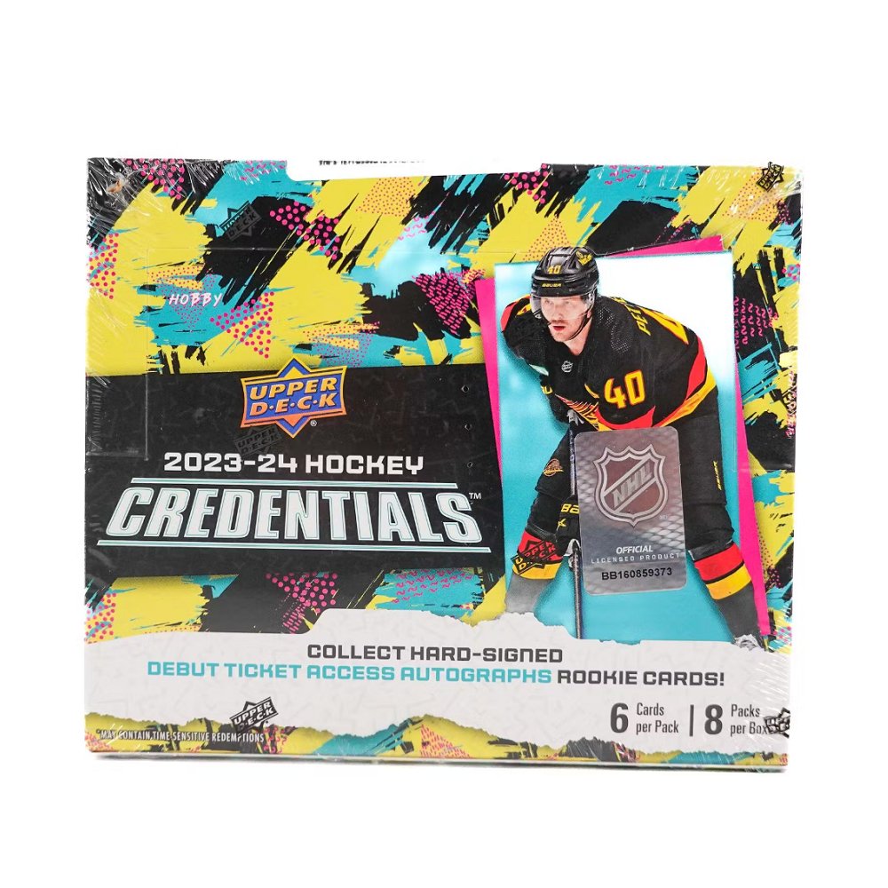 2023 - 24 Upper Deck Credentials Hockey Hobby Box *Contact Us To Order* - Collector Store LLC