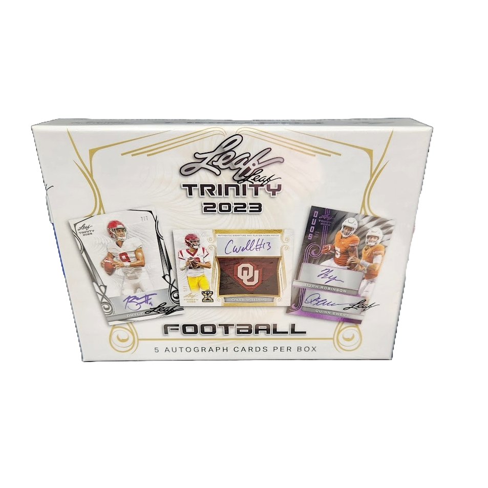 2023 Leaf Trinity Football Hobby Box - Collector Store LLC