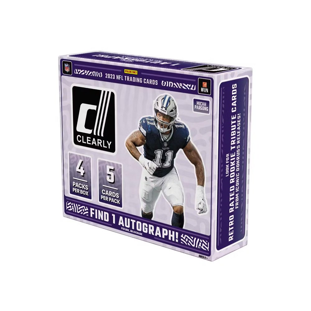 2023 Panini Clearly Donruss Football Hobby Box - Collector Store LLC