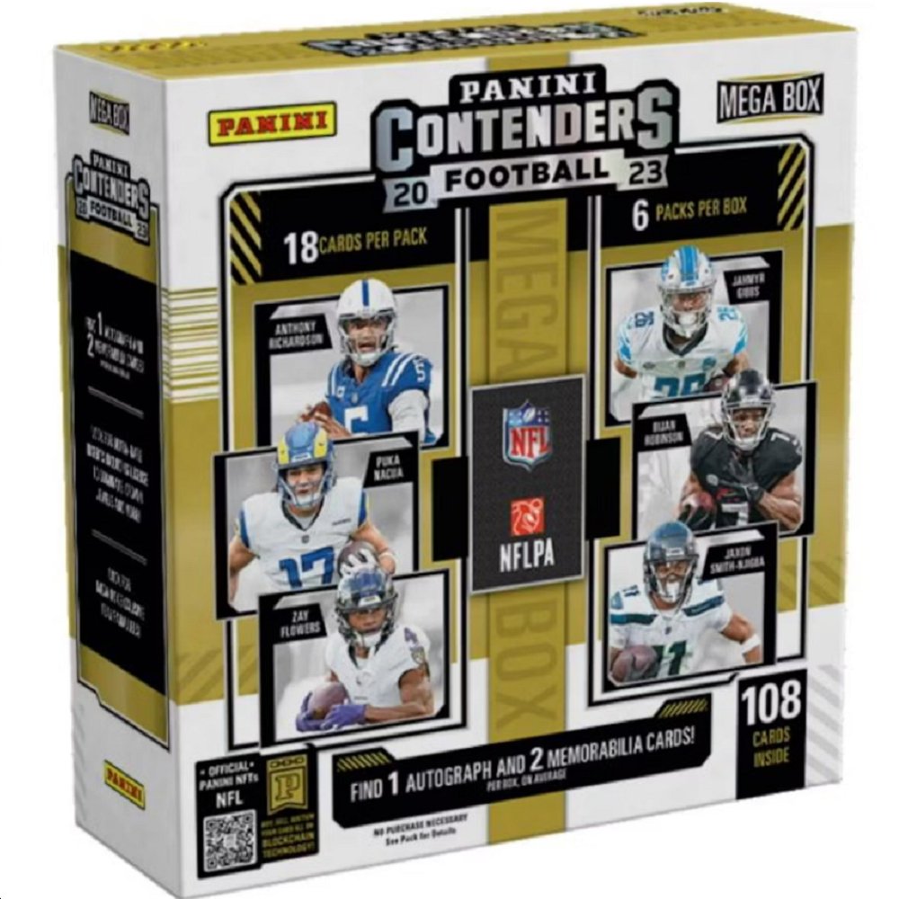 2023 Panini Contenders Football Mega Box (Teal Parallels) - Collector Store LLC