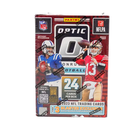 2023 Panini Donruss Optic Football Blaster Box (Purple Shock) - Collector Store LLC