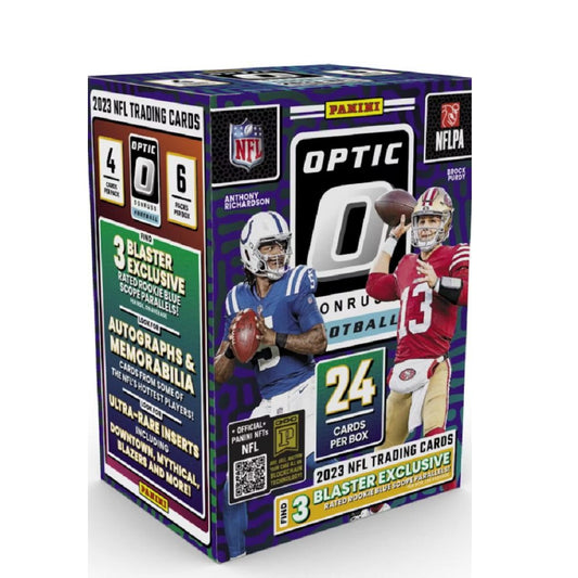 2023 Panini Donruss Optic Football Hobby Blaster (Blue Scope Parallels) - Collector Store LLC