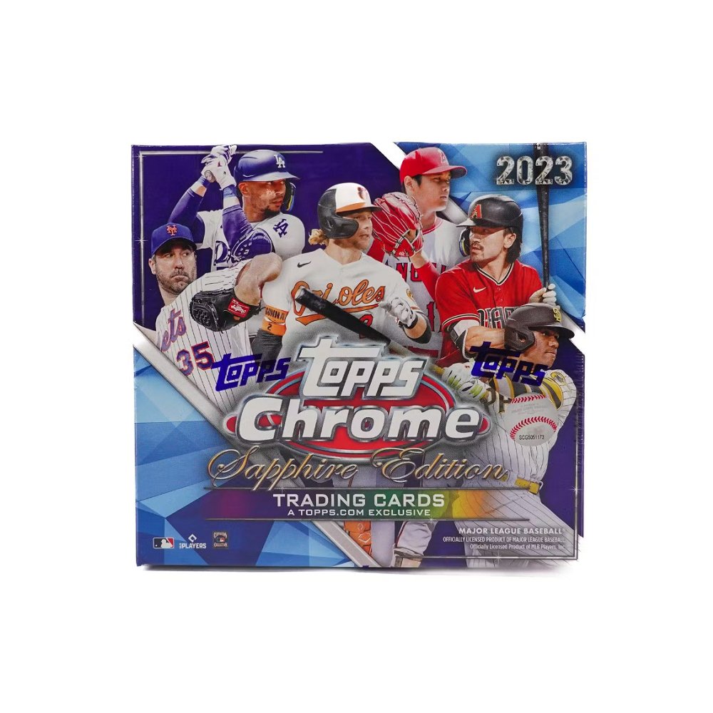 2023 Topps Chrome Baseball Sapphire Hobby Box - Collector Store LLC